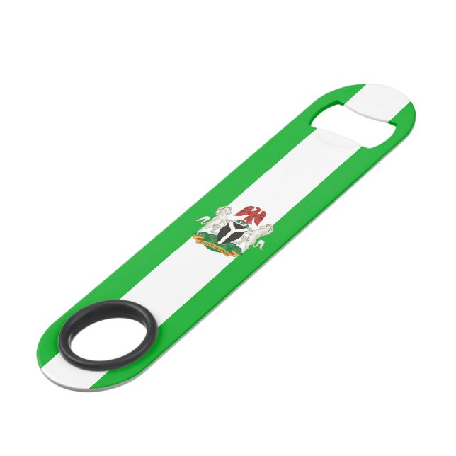 Nigeria flag-coat of arms bar key (Front Angled)