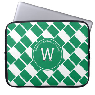 NIGERIA FLAG Customized Monogram Nigerian Laptop Sleeve
