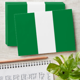 Nigeria flag envelope
