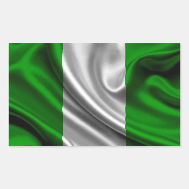 Nigeria Flag Fabric Sticker (Front)