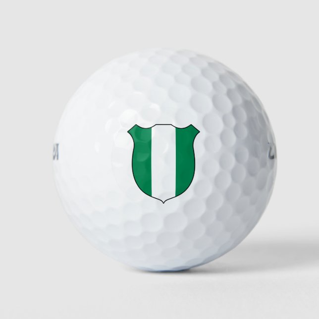 Nigeria Flag Grand Patriotic Golf Balls (Front)