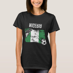 Nigeria Flag Jersey Nigerian Soccer Team Nigerian  T-Shirt