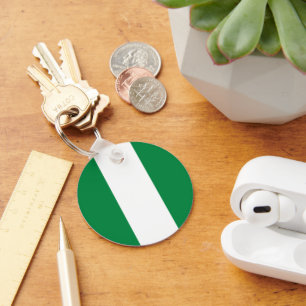 Nigeria flag keychain
