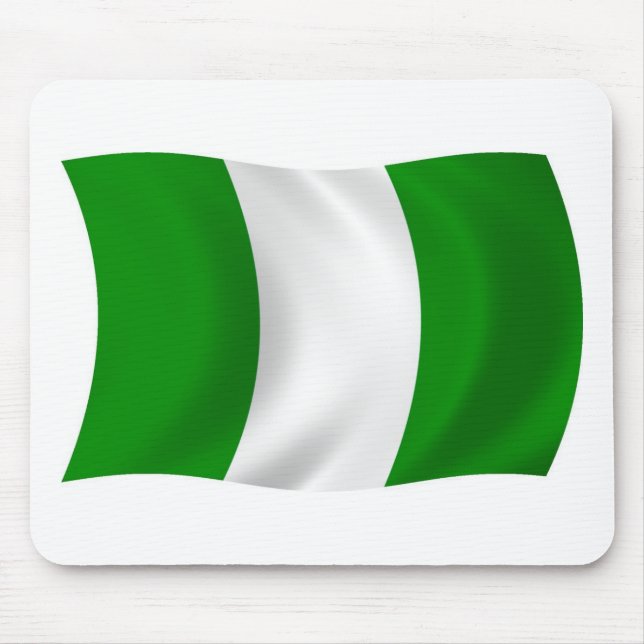 Nigeria Flag Mousepad (Front)
