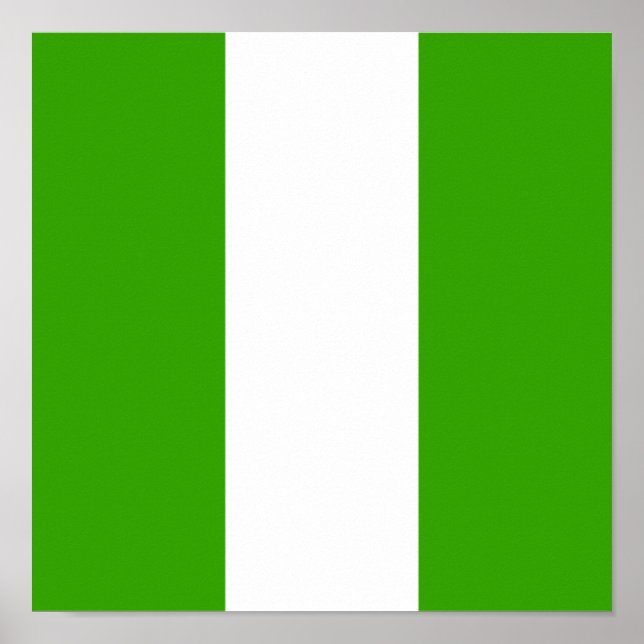 Nigeria Flag Nigerian Africa Country Home Homeland Poster (Front)
