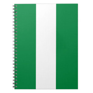 Nigeria flag notebook