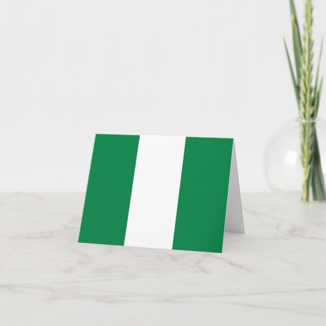 Nigeria Flag Notecard (Front)