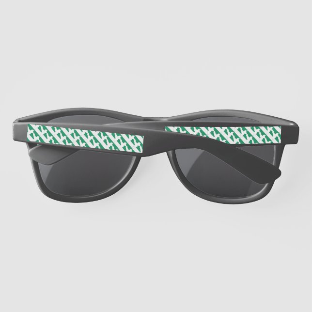 NIGERIA FLAG Patriotic Naija Sunglasses (Back)
