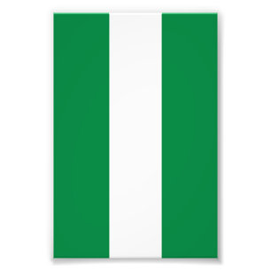 Nigeria flag photo print
