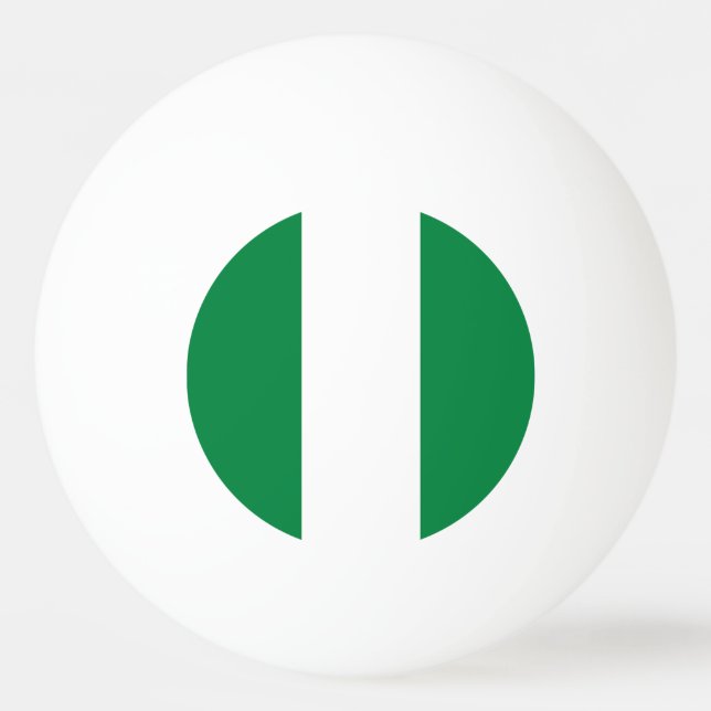Nigeria flag ping pong ball (Front)