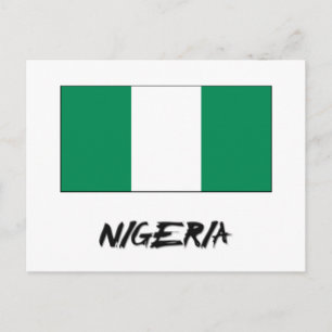 Nigeria Flag Postcard