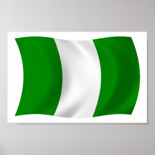 Nigeria Flag Poster Print