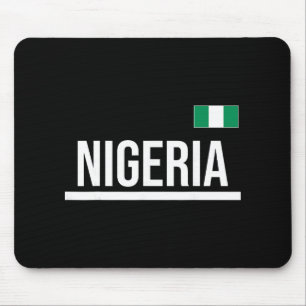 Nigeria Flag Sports Jersey Mouse Pad
