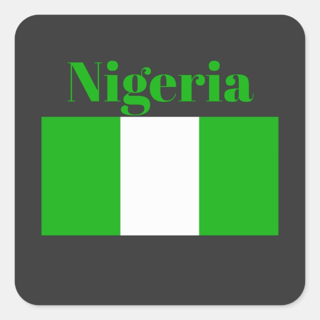 Nigeria Flag  Square Sticker (Front)