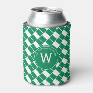 NIGERIA FLAG Stylish Customized Monogram Nigerian Can Cooler