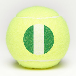 Nigeria flag tennis balls