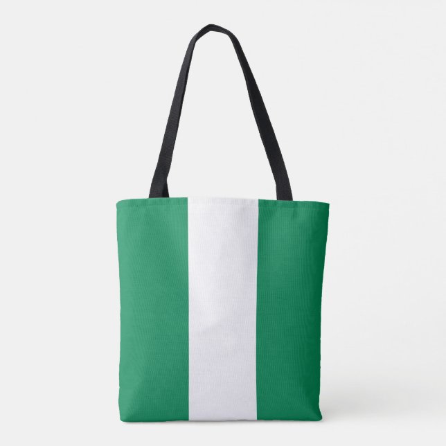 Nigeria Flag Tote Bag (Back)