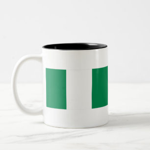 Nigeria Flag Two-Tone Coffee Mug