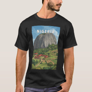 Nigeria Illustration Travel Art Vintage T-Shirt