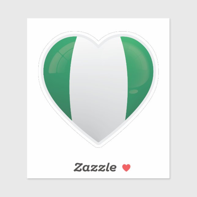 Nigeria  Love Flag (Sheet)