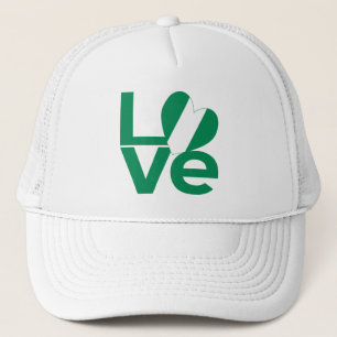 Nigeria LOVE Green Trucker Hat