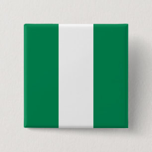 Nigeria (Nigerian) Flag 2 Inch Square Button