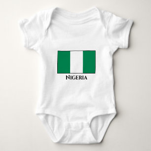 Nigeria (Nigerian) Flag Baby Bodysuit