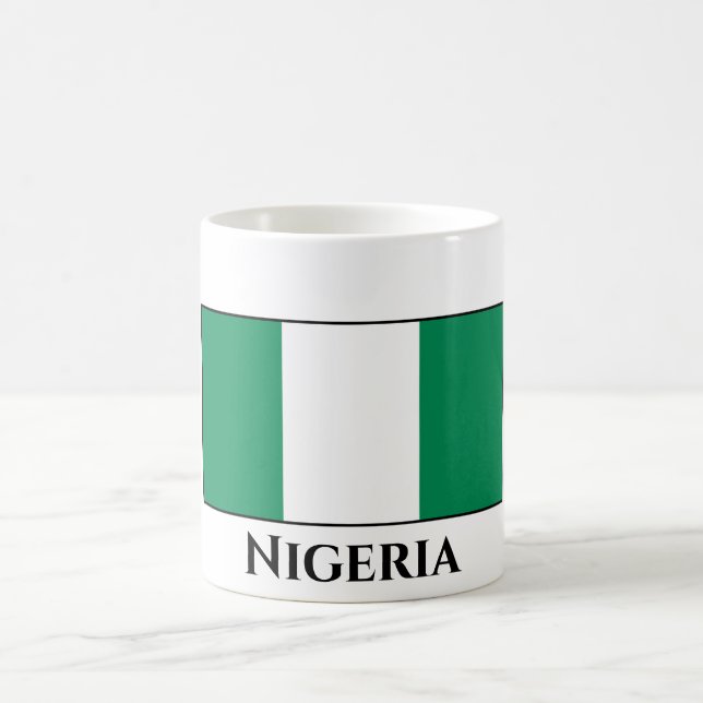 Nigeria (Nigerian) Flag Coffee Mug (Center)