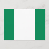 Nigeria (Nigerian) Flag Postcard