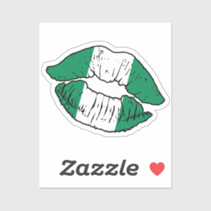 Nigeria Nigerian Lipstick Love Flag