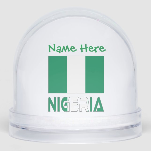 Nigeria Personnalisation verte du drapeau nigérian (Avant)