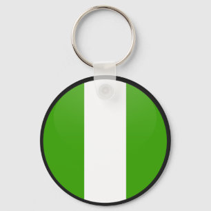 Nigeria quality Flag Circle Keychain