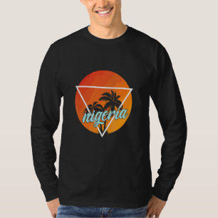 Nigeria Sun Shaped Triangle With Palmes T-Shirt
