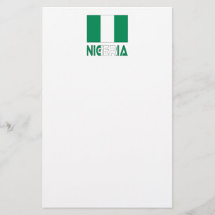 Nigeria with the Nigerian Flag