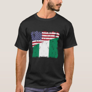 Nigerian American Flag Nigeria Pride Patriotic T-Shirt