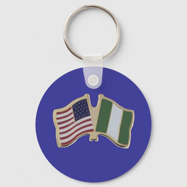 Nigerian American merch Keychain (Front)