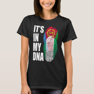 Nigerian And Eritrean Mix DNA Flag Heritage T-Shirt