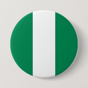 Nigerian Flag 3 Inch Round Button