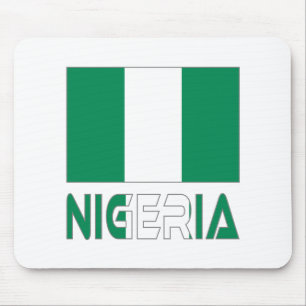 Nigerian Flag and Nigeria Mouse Pad
