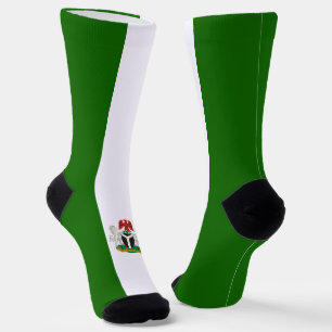 Nigerian flag-coat of arms socks