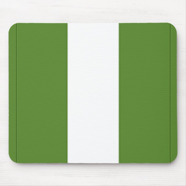 Nigerian Flag Mouse Pad (Front)