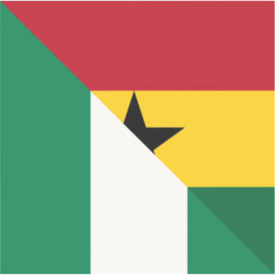 Nigerian Ghanaian Flag Nigeria Ghana Naija
