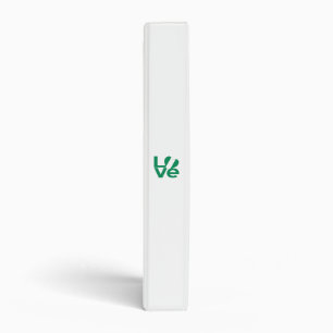 Nigerian Green LOVE Heart Flag Binder