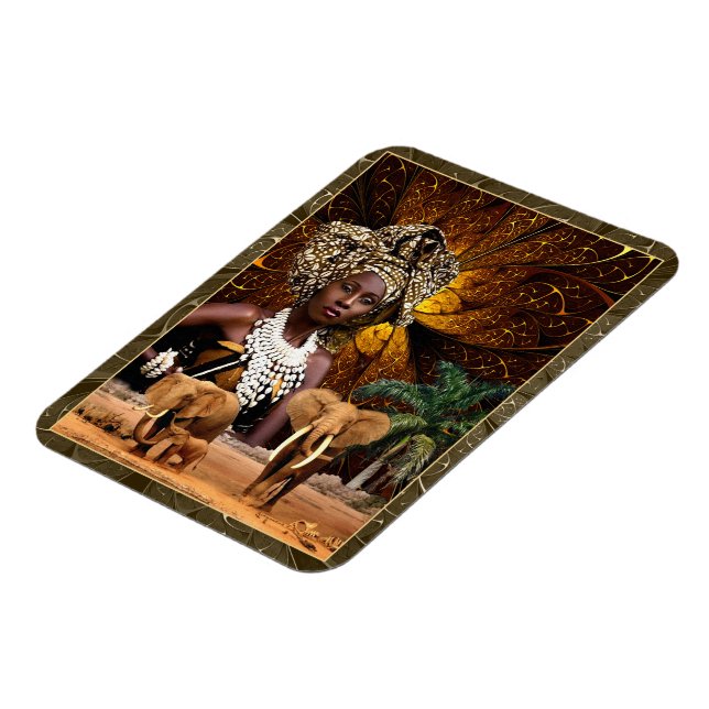  Nigerian Priestess Magnet (Left Side)