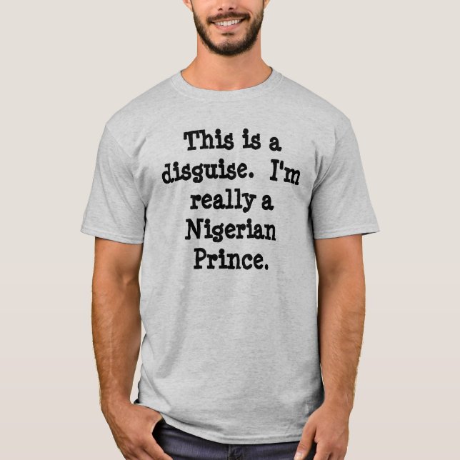 Nigerian Prince Costume T-Shirt (Front)