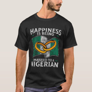 Nigerian Wedding Nigeria Marriage Root Flag Marrie T-Shirt