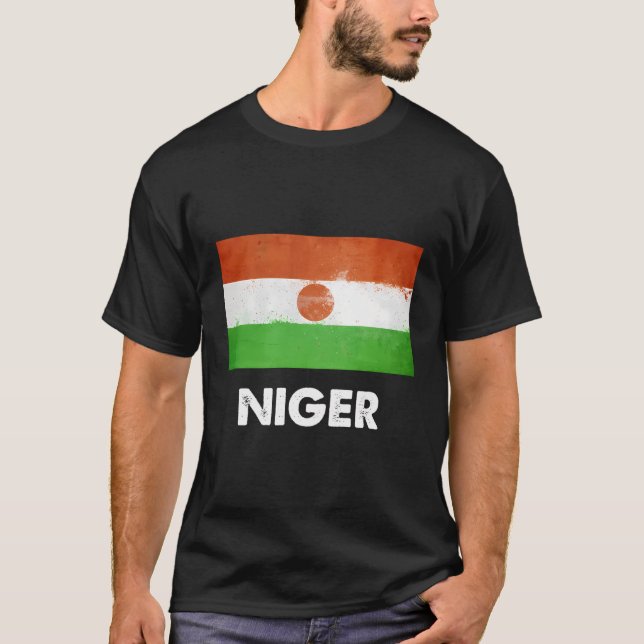 Nigerien Niger Flag T-Shirt (Front)
