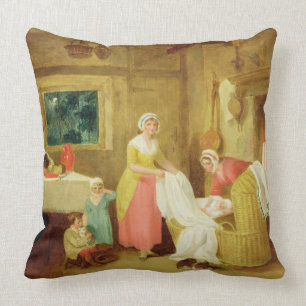 Night, 1799 (oil on canvas) (see 127218-220) throw pillow