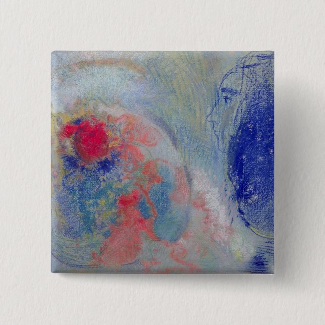 Night and Day, 1908-11 2 Inch Square Button (Front)