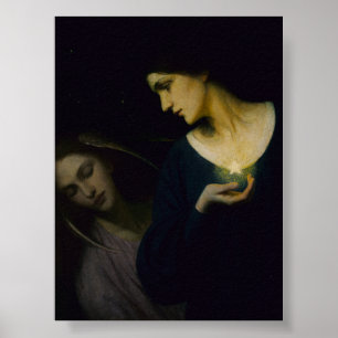 "Night and Her Daughter Sleep" Poster